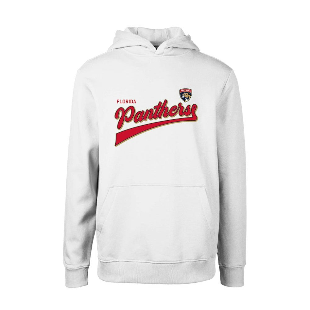 Florida Panthers Levelwear Youth Podium Retro Script Fleece Pullover Hoodie - White Hoodies