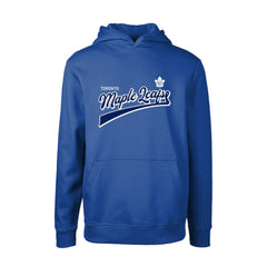 Toronto Maple Leafs Levelwear Youth Podium Retro Script Fleece Pullover Hoodie - Blue Hoodies