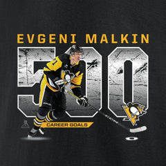 Evgeni Malkin Pittsburgh Penguins 500 Goals T-Shirt - Black T-shirts