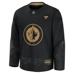 Winnipeg Jets Fanatics 2024 Military Appreciation Practice Jersey - Black Jerseys
