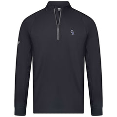 Colorado Rockies Levelwear Theory Insignia Quarter-Zip Pullover Black