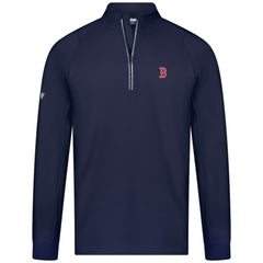 Boston Red Sox Levelwear Theory Insignia Quarter-Zip Pullover Navy