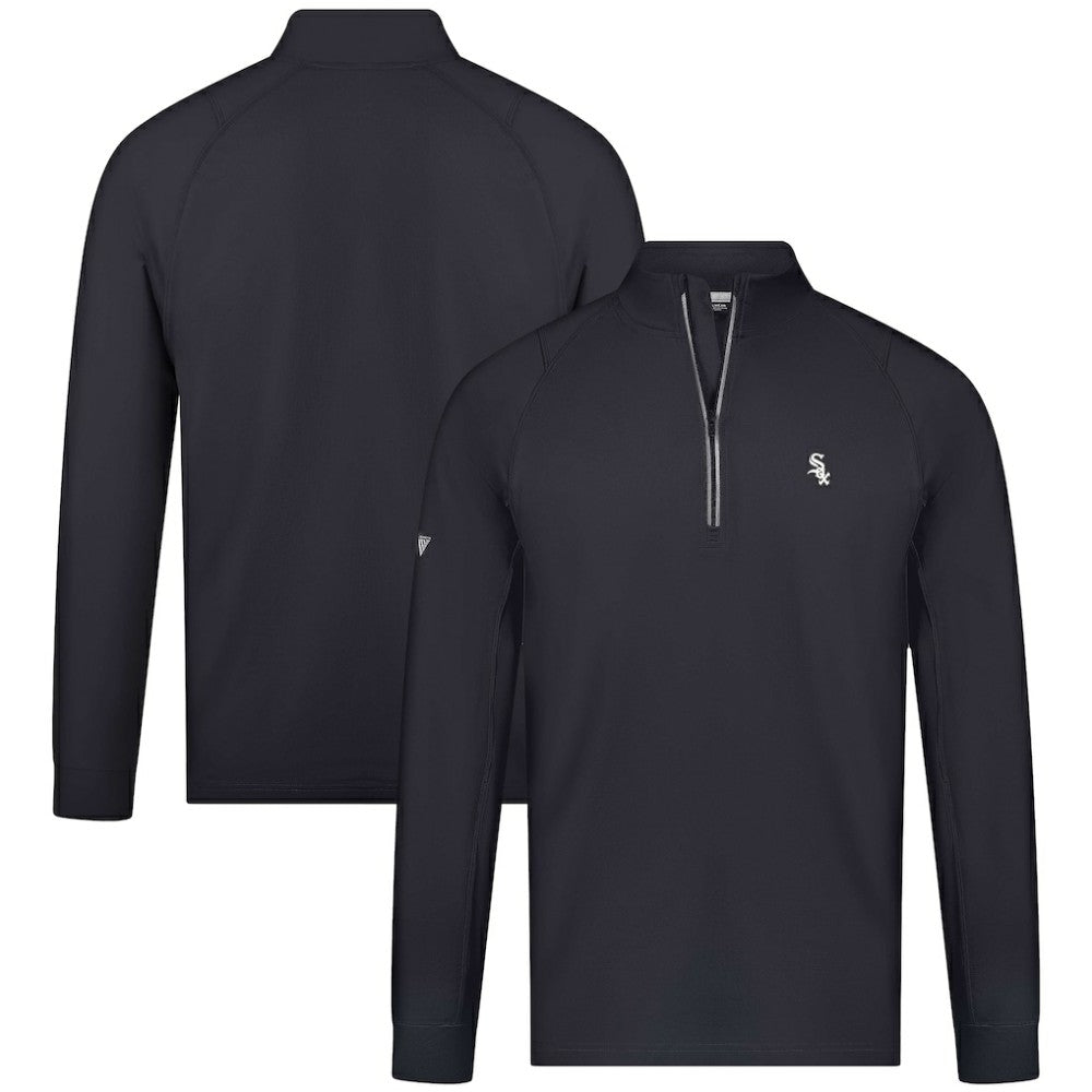 Chicago White Sox Levelwear Theory Insignia Quarter-Zip Pullover Black