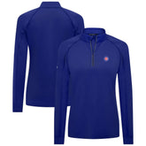 Chicago Cubs Levelwear Women's Kinetic Insignia Quarter-Zip Pullover Royal