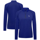 Kansas City Royals Levelwear Women's Kinetic Insignia Quarter-Zip Pullover Royal