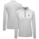 Cincinnati Reds Levelwear Women's Kinetic Insignia Quarter-Zip Pullover White