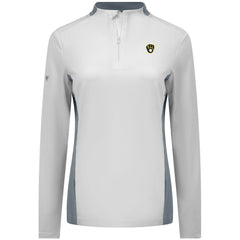 Milwaukee Brewers Levelwear Women's Moxie Insignia Quarter-Zip Pullover White