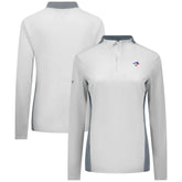 Toronto Blue Jays Levelwear Women's Moxie Insignia Quarter-Zip Pullover White