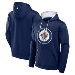 Winnipeg Jets Fanatics Defender Pullover Hoodie - Navy Hoodies
