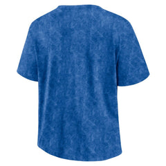 New York Rangers Fanatics Women's Faded Wash T-Shirt - Blue T-shirts