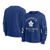 Toronto Maple Leafs Fanatics Women's Go Team Pullover Sweatshirt - Blue Sweatshirts