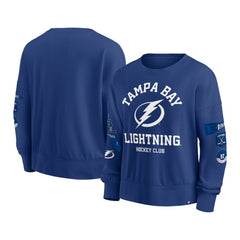 Tampa Bay Lightning Fanatics Women's Go Team Pullover Sweatshirt - Blue Sweatshirts