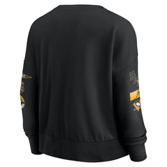 Pittsburgh Penguins Fanatics Women's Go Team Pullover Sweatshirt - Black Sweatshirts