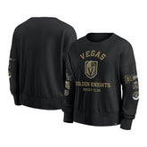 Vegas Golden Knights Fanatics Women's Go Team Pullover Sweatshirt - Black Sweatshirts