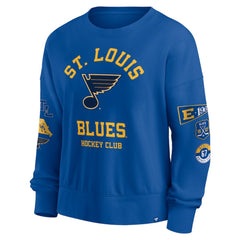 St. Louis Blues Fanatics Women's Go Team Pullover Sweatshirt - Blue Sweatshirts