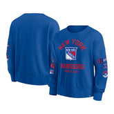 New York Rangers Fanatics Women's Go Team Pullover Sweatshirt - Blue Sweatshirts