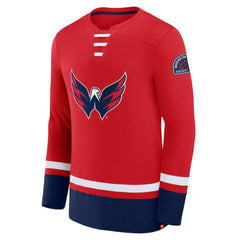 Washington Capitals Fanatics High Point Long Sleeve T-Shirt - Red T-shirts