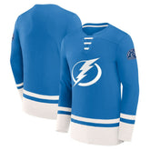 Tampa Bay Lightning Fanatics High Point Long Sleeve T-Shirt - Blue T-shirts