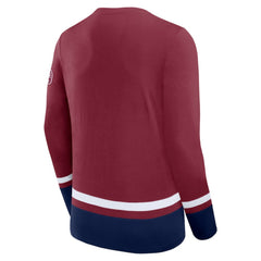 Colorado Avalanche Fanatics High Point Long Sleeve T-Shirt - Burgundy T-shirts