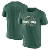 Minnesota Wild Fanatics Property Of T-Shirt - Heather Green T-shirts
