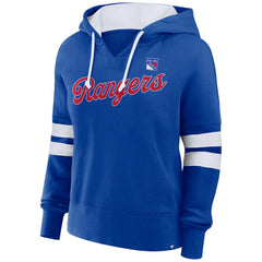 New York Rangers Fanatics Women's Oversized Seize Pullover Hoodie - Blue Hoodies