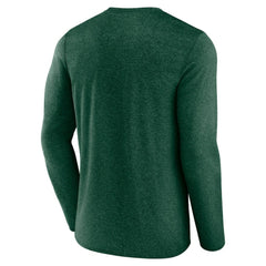 Minnesota Wild Fanatics Transition Long Sleeve T-Shirt - Heather Green T-shirts