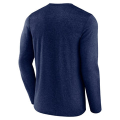 Seattle Kraken Fanatics Transition Long Sleeve T-Shirt - Heather Navy T-shirts
