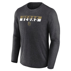 Vegas Golden Knights Fanatics Transition Long Sleeve T-Shirt - Heather Charcoal T-shirts
