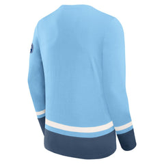 Pittsburgh Penguins Fanatics Vintage High Point Long Sleeve T-Shirt - Light Blue T-shirts