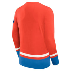 New York Rangers Fanatics Vintage High Point Long Sleeve T-Shirt - Blue T-shirts
