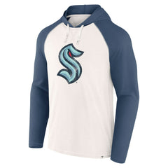 Seattle Kraken Fanatics Vintage Winger Pullover Hoodie - White Hoodies