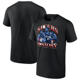Joel Embiid Philadelphia 76ers History T-Shirt sale - Black cheap