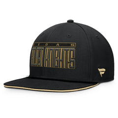 Vegas Golden Knights Fanatics Fundamental Gino Stack Snapback Hat - Black Hats