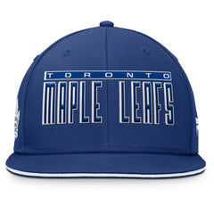 Toronto Maple Leafs Fanatics Fundamental Gino Stack Snapback Hat - Blue Hats