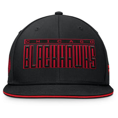 Chicago Blackhawks Fanatics Fundamental Gino Stack Snapback Hat - Black Hats