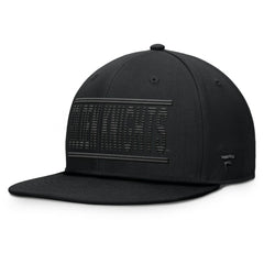 Vegas Golden Knights Fanatics Heritage Ice Time Wordmark Fitted Hat - Black Hats