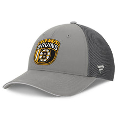 Boston Bruins Fanatics Authentic Pro Home Ice Trucker Adjustable Hat - Gray Hats