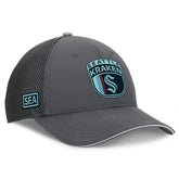 Seattle Kraken Fanatics Authentic Pro Home Ice Trucker Adjustable Hat - Gray Hats