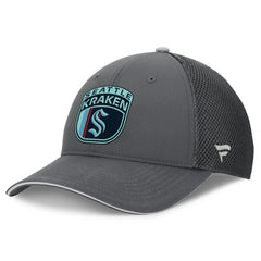 Seattle Kraken Fanatics Authentic Pro Home Ice Trucker Adjustable Hat - Gray Hats