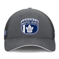 Toronto Maple Leafs Fanatics Authentic Pro Home Ice Trucker Adjustable Hat - Gray Hats