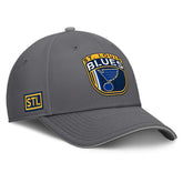 St. Louis Blues Fanatics Home Ice Flex Hat - Gray Hats