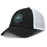Minnesota Wild Fanatics Averie Trucker Adjustable Hat - Black/Gray Hats