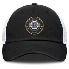 Boston Bruins Fanatics Averie Trucker Adjustable Hat - Black/White Hats