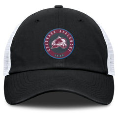 Colorado Avalanche Fanatics Averie Trucker Adjustable Hat - Black/White Hats
