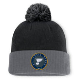 St. Louis Blues Fanatics Aspyn Cuffed Knit Hat with Pom - Black Hats