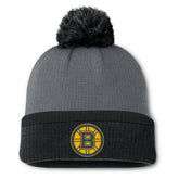 Boston Bruins Fanatics Women's Cuffed Knit Hat with Pom - Charcoal Hats