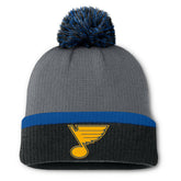 St. Louis Blues Fanatics Women's Cuffed Knit Hat with Pom - Charcoal Hats