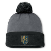 Vegas Golden Knights Fanatics Women's Cuffed Knit Hat with Pom - Charcoal Hats