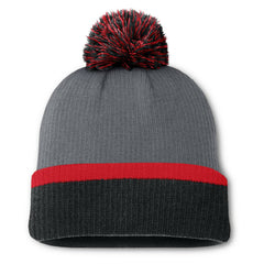 Detroit Red Wings Fanatics Women's Cuffed Knit Hat with Pom - Charcoal Hats