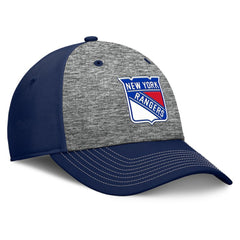 New York Rangers Fanatics Fundamental Top Shelf 2-Tone Flex Hat - Gray/Navy Hats